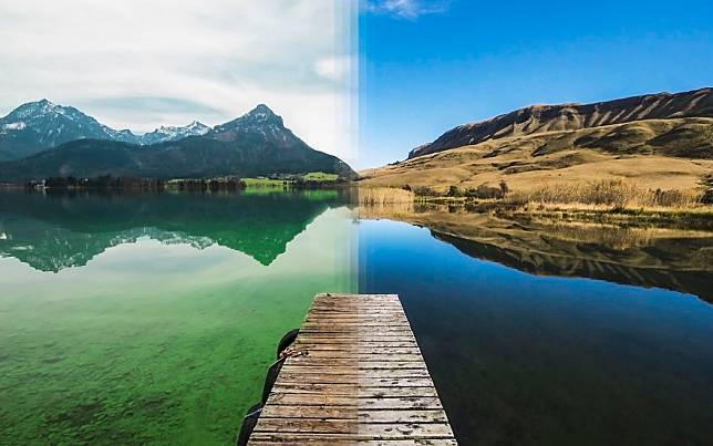 Menakjubkan! Beda Tempat, Gabungan 2 Foto Ini bak Lanskap Satu Destinasi yang Sempurna