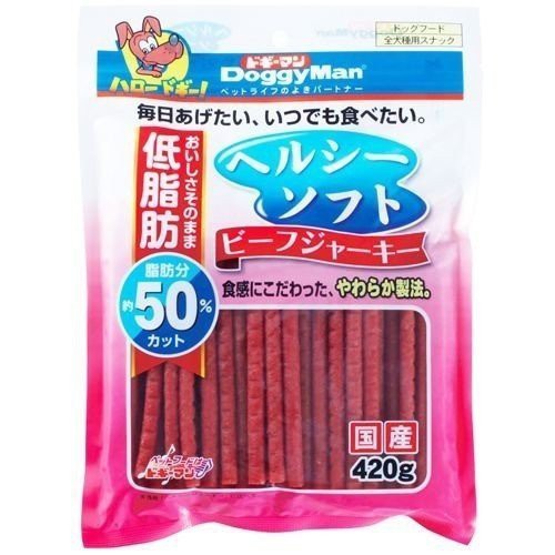 【五折活動】DoggyMan《犬用健康低脂軟牛肉條》420g 狗零食『WANG』