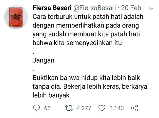 10 Tweet Penulis Fiersa Besari Yang Paling Bisa Bikin Baper