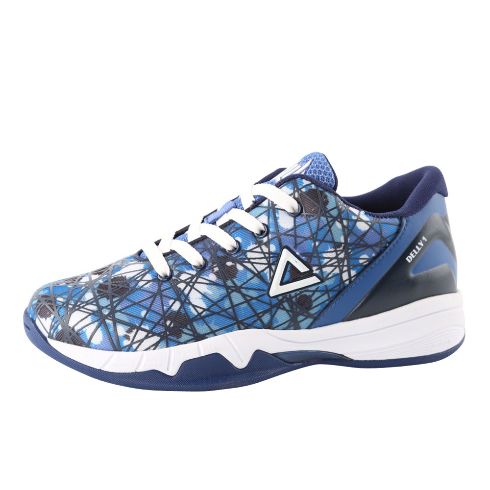 PEAK 籃球鞋 EW7210A 女生/大童 深藍/紅 T41 亮禹體育PEAK台灣經銷商★設計理念★澳大利亞是德拉維多瓦的祖國，因此德拉一代上他的個人Logo以其暱稱“Delly”展開設計並融入澳大