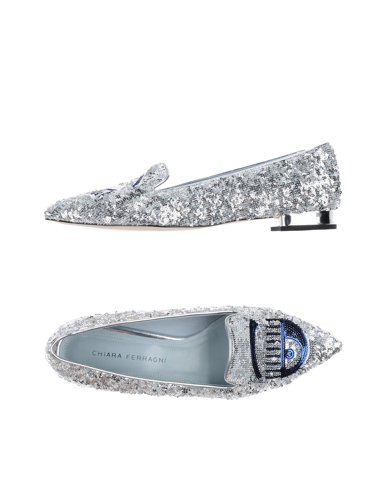 contrasting applications, sequins, solid color, narrow toeline, leather lining, leather sole, flat,