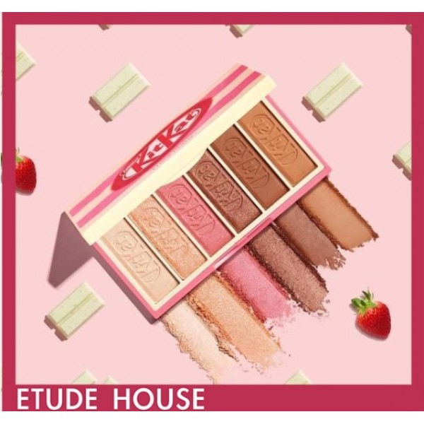 Etude house, HERSHEY S, 聯名, 巧克力 ,眼彩盤, 眼影刷, 唇釉, KitKat, 巧克力眼影盤,韓國,韓妞,彩妝,眼部,唇部,唇釉,刷具,妝容,臉部
