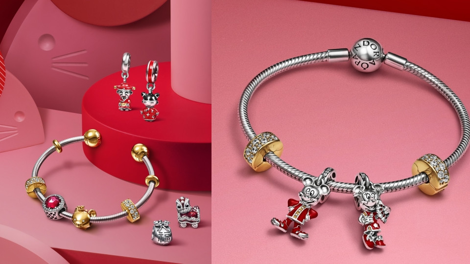 PANDORA 2020與超級巨星米奇、米妮來恭賀新年啦！