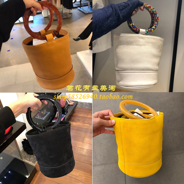 美國代購simon miller bonsai 金屬圓環盆栽包手提女包麂皮水桶包