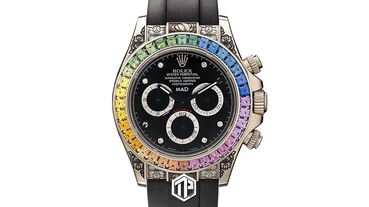 MAD Paris 打造全新 Rolex Daytona 彩虹藍寶石定製錶款！