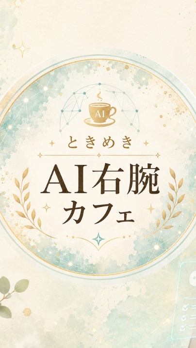 AI初心者｜仕事の右腕をつくる｜ときめきAI右腕カフェ☕