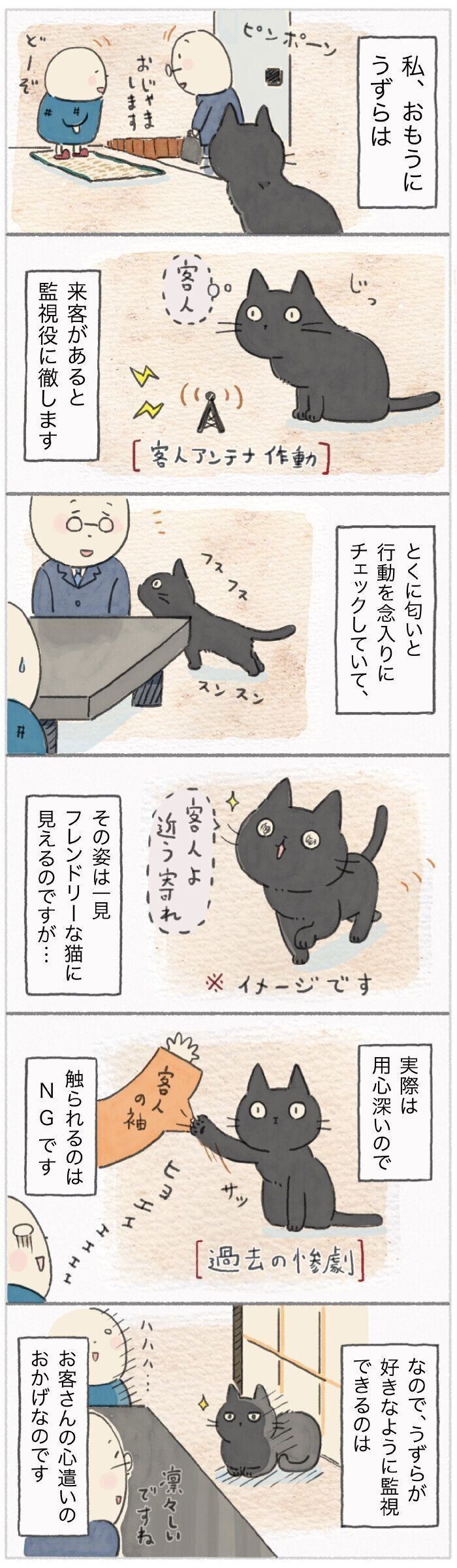 友好的に見えるけど実は監視スタイル 来客への接し方