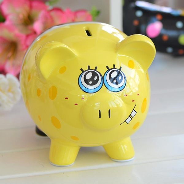 創意只進不出存錢筒大號海綿寶寶儲蓄筒生日禮物送同學畢業禮物 森雅誠品