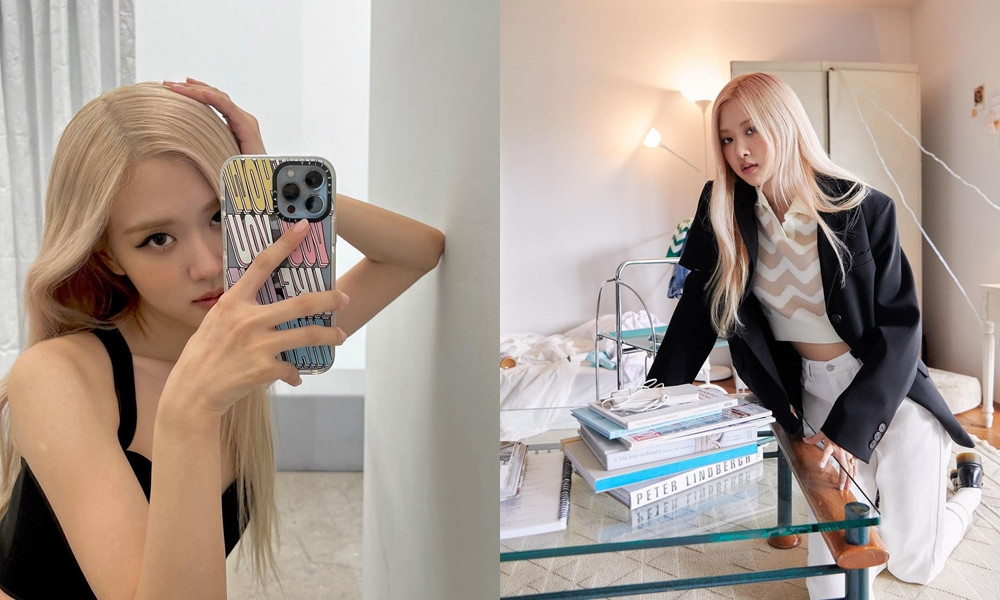 BLACKPINK Rosé經典髮型1：淺金色