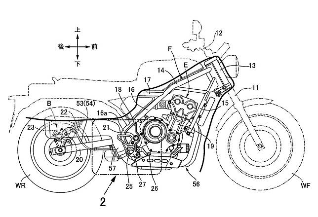 Gambar Paten Honda Rebel 500 Versi Scrambler Beredar Cocok Disebut Honda Cl500 Gridoto Line Today