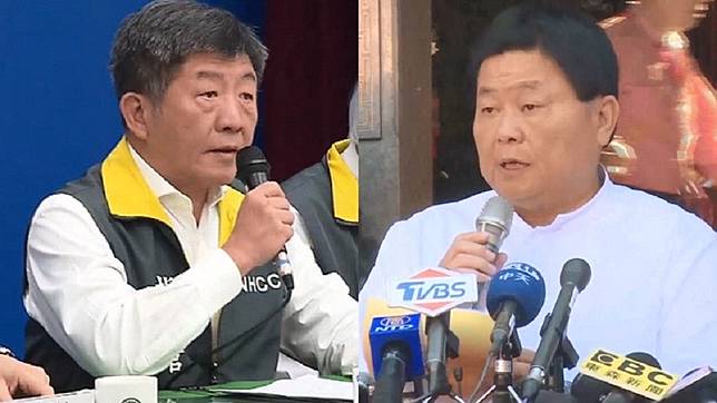 顏寬恒爆料顏清標(圖右)求見陳時中(圖左)「碰軟釘子」。(圖／TVBS資料照)