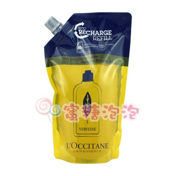 ◎蜜糖泡泡◎L'OCCITANE 歐舒丹 馬鞭草沐浴膠補充包 500ml(新包裝)