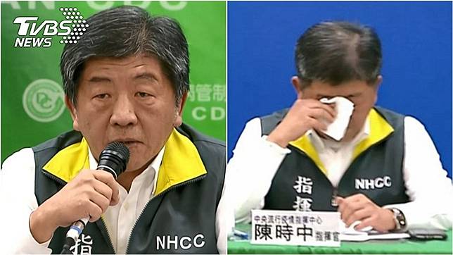 返台台人中有1名確診武漢肺炎，難過消息令衛福部長陳時中哽咽淚崩。(圖／TVBS資料照)