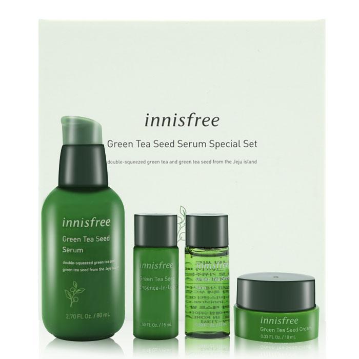 韓國 innisfree 綠茶籽保濕精華液(2019限量套組)