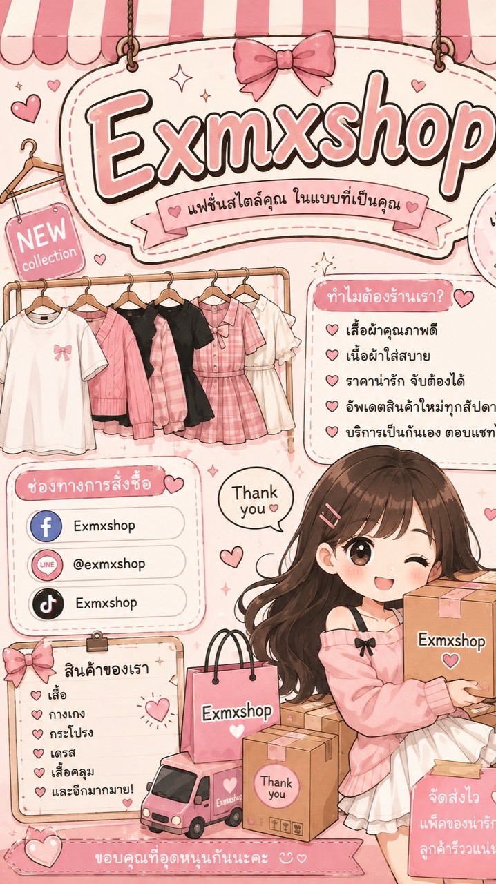 เสื้อผ้าร้านExmxshop