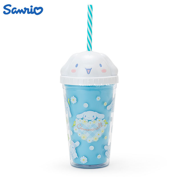 日本限定 三麗鷗 大耳狗 大頭版 吸管水杯 300ml