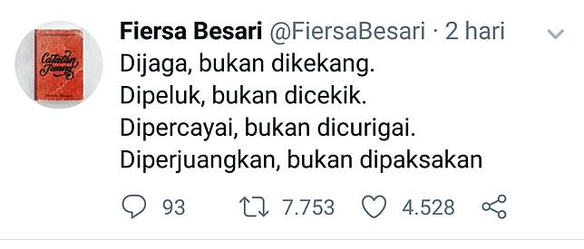 10 Tweet Penulis Fiersa Besari Yang Paling Bisa Bikin Baper