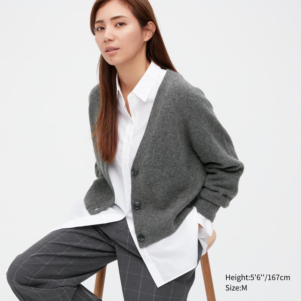 柔軟舒膚針織短版開襟外套(長袖)