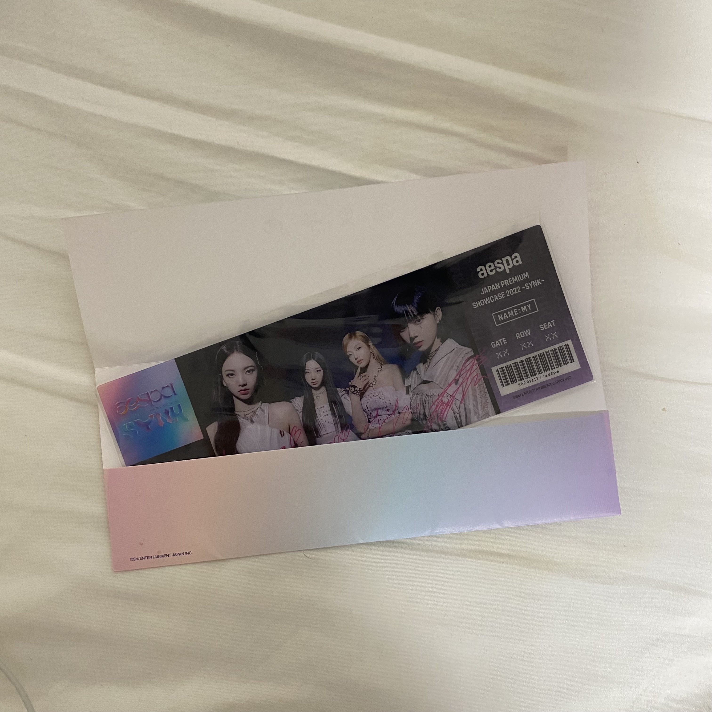 aespa SYNK ショーケース 特典 銀テープ Amazon.co.jp: aespa エスパ