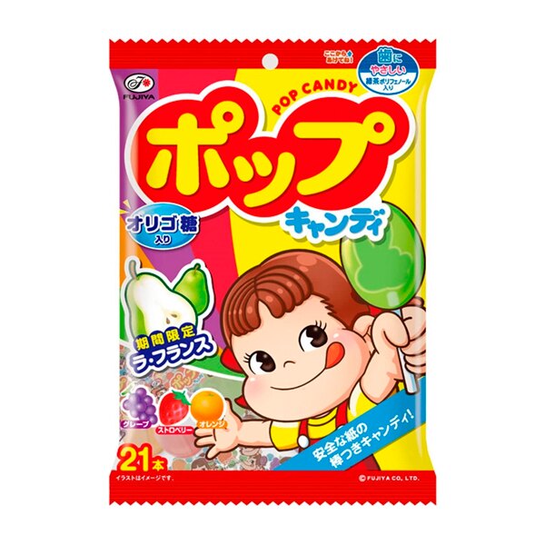 【豆嫂】日本零食 不二家 水果棒棒糖(21入)