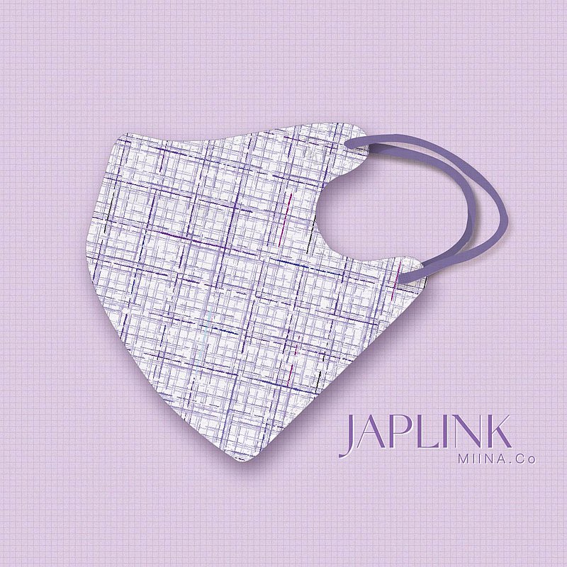 JAPLINK N95 立體口罩-小香・藤紫