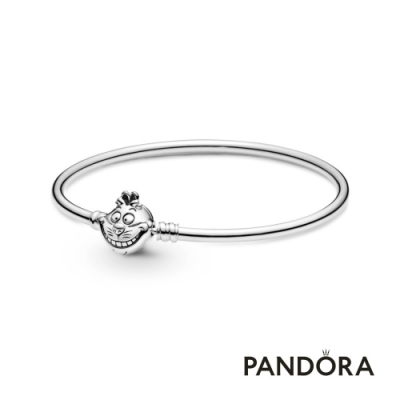 【Pandora官方直營】Pandora Moments 迪士尼《愛麗絲夢遊仙境》柴郡貓飾扣手環