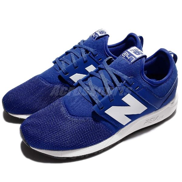 【六折特賣】New Balance 慢跑鞋 NB 247 Classic系列 藍 白 休閒鞋 運動鞋 男鞋【PUMP306】 MRL247BWD