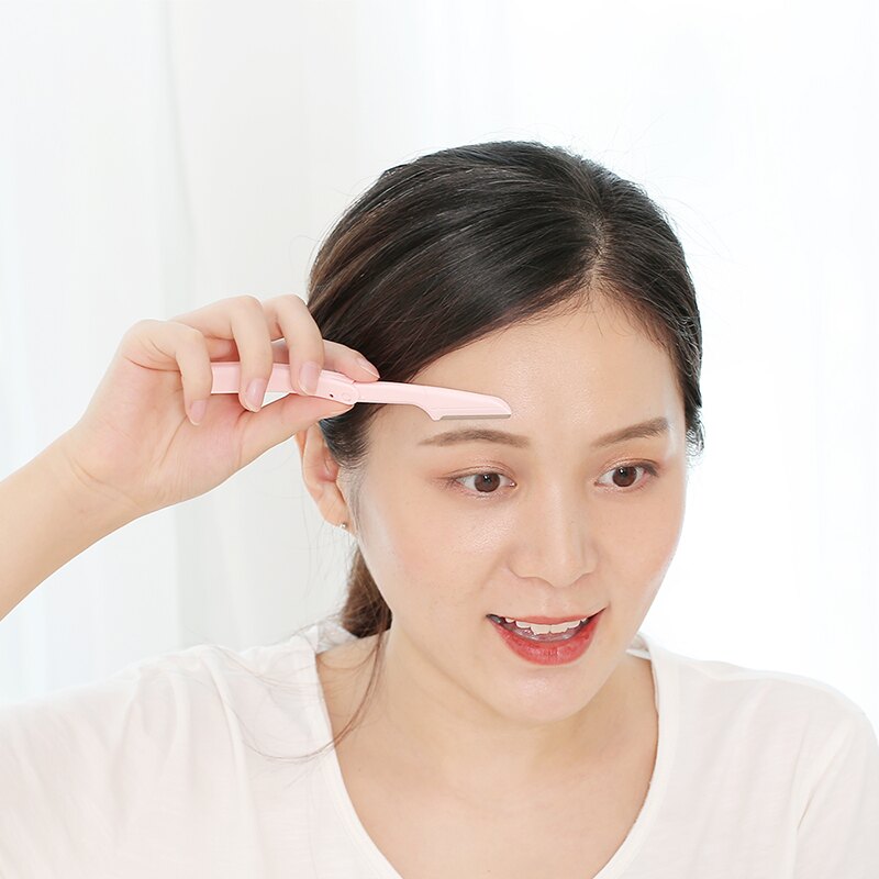 初學者安全小頭修眉刀套裝女用男士小號畫眉毛剃毛刮眉刀