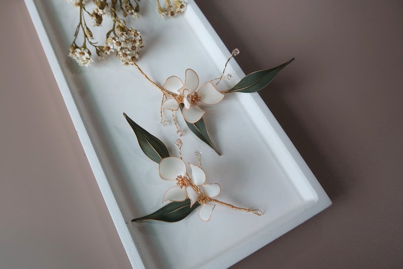 成雙成對-手作水晶花飾品 新娘頭飾/伴娘配飾