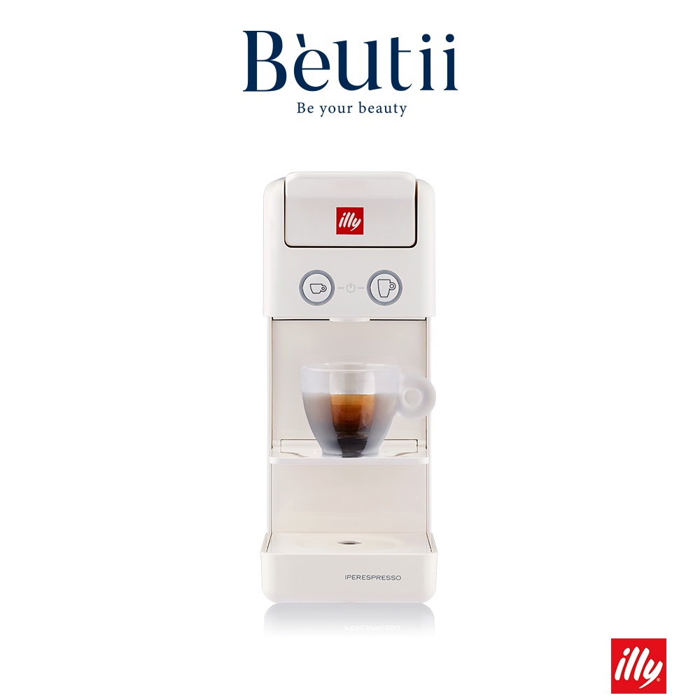 illy Y3.3膠囊咖啡機 白色 19Bar 全機義大利製 可調節溫度 原廠保固 公司貨 Beutii