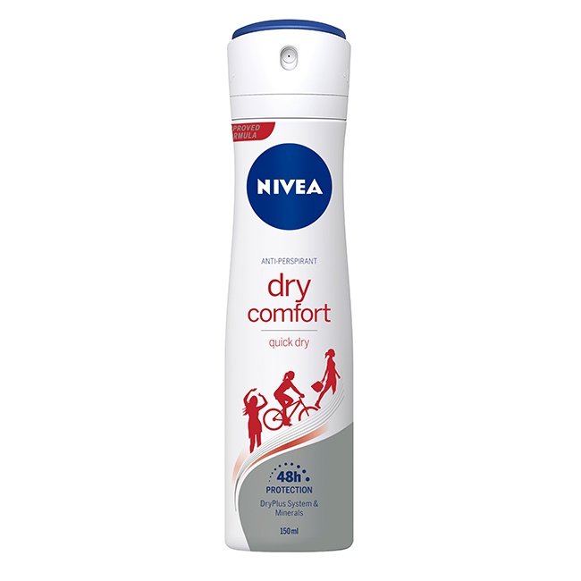 妮維雅 NIVEA 止汗爽身噴霧 乾適活力系列150ml