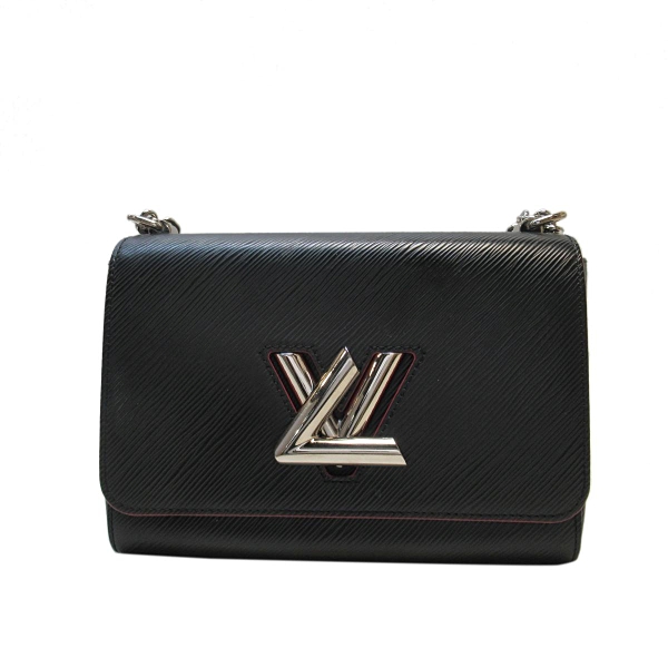 LOUIS VUITTON LV 路易威登 黑色EPI水波紋肩背斜背包 Twist MM M54713【BRAND OFF】