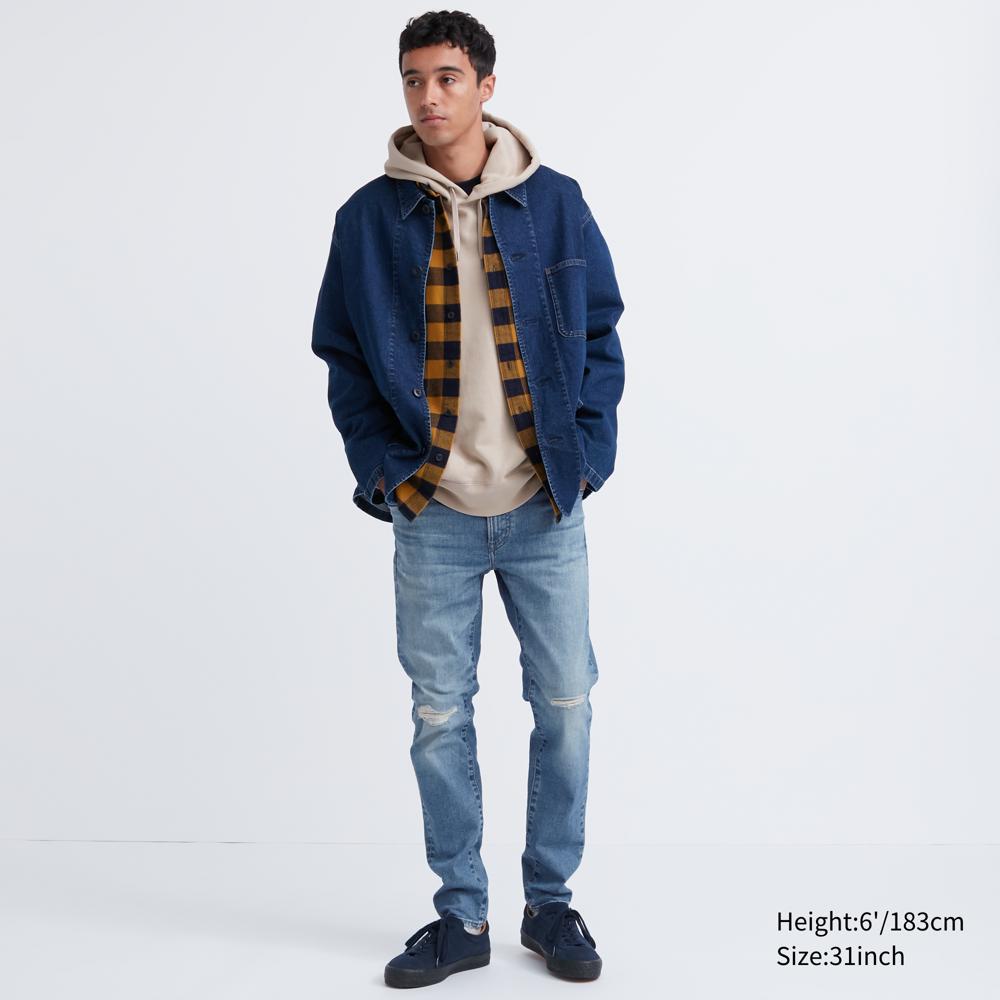 特級彈性Skinny Fit刷破牛仔褲