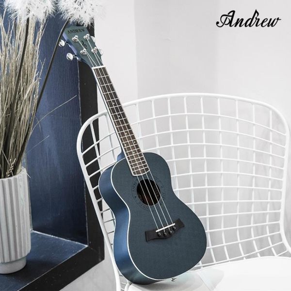 烏克麗麗 安德魯烏克麗麗23寸藏藍色ukulele烏克麗麗26寸夏威夷小吉他電箱 DF 全館免運 艾維朵