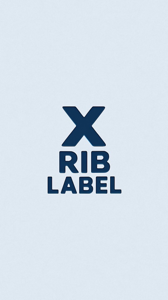X RIB LABEL！