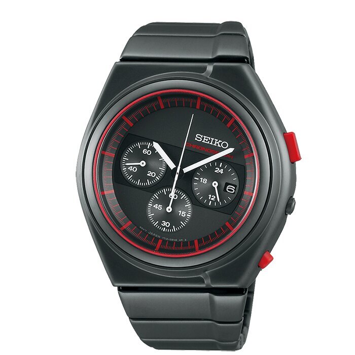 SEIKO 精工 GIUGIARO DESIGN 聯名設計限量計時腕錶 42mm / 7T12-0CD0R (SCED055J)