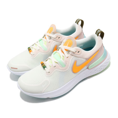 品牌: NIKE型號: DA1842-181品名: Wmns React Miler特點: 輕量 透氣 路跑 避震 健身 球鞋 綠 黃