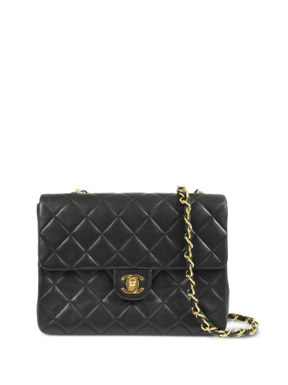 CHANEL Pre-Owned - 1990 Classic Flap shoulder bag - women - Lamb Skin - One Size - Black