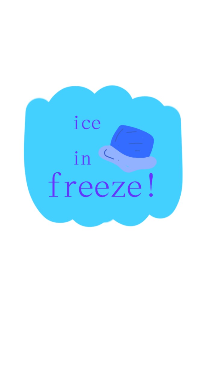 ice in freeze!