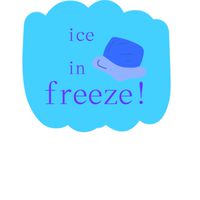 ice in freeze!