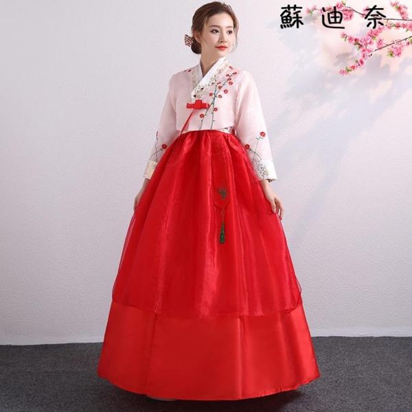 韓服古裝朝鮮演出服少數民族舞蹈服飾