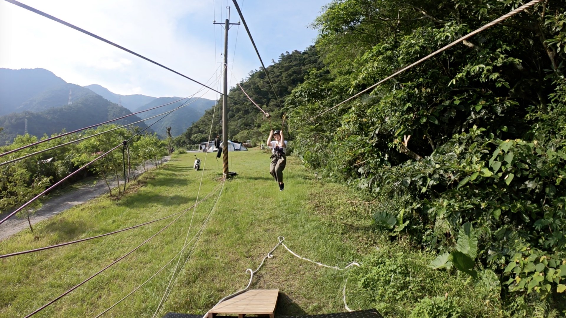 宜蘭露境東岳輕鬆露營高空滑索行程推薦