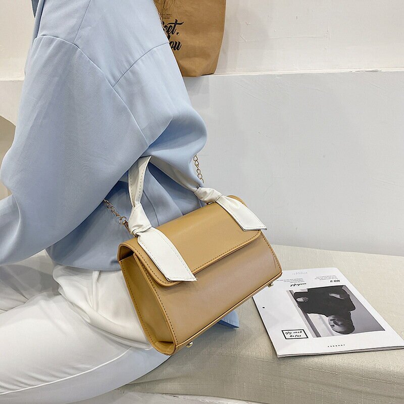 流行小包包女2021春季新款韓版簡約復古包ins洋氣質感單肩手提包