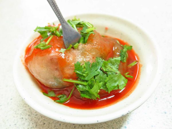 【新竹美食】竹蓮肉圓-特殊的醬料肉圓