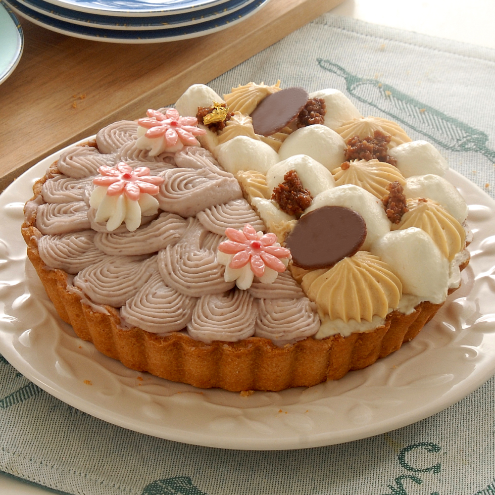 芋花園焦糖雙享派6吋