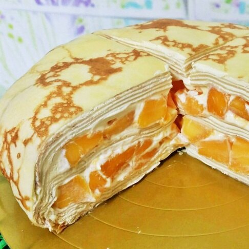 芒果千層蛋糕8吋 0