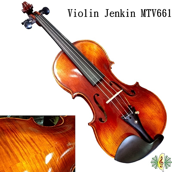 Jenkin Violin MTV561為使用寒帶雲杉面板 黑檀木配件 加上德國 Tonica弦