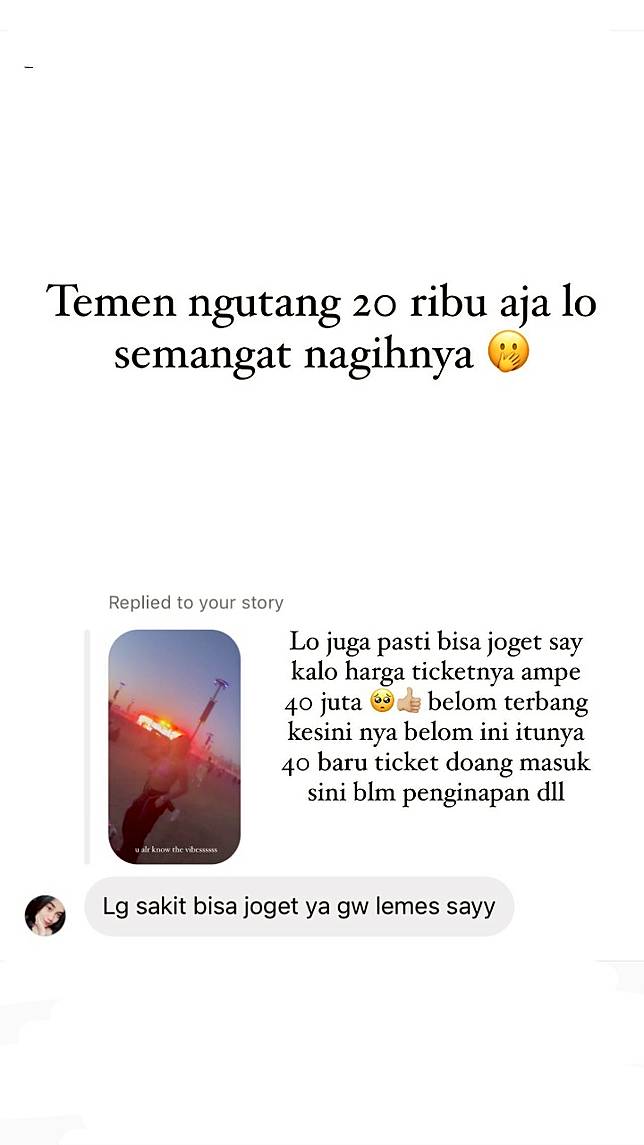 Jennifer Coppen menanggapi netizen yang mengomentari aksinya saat menonton Coachella. (Instagram/@jennifercoppenreal20)