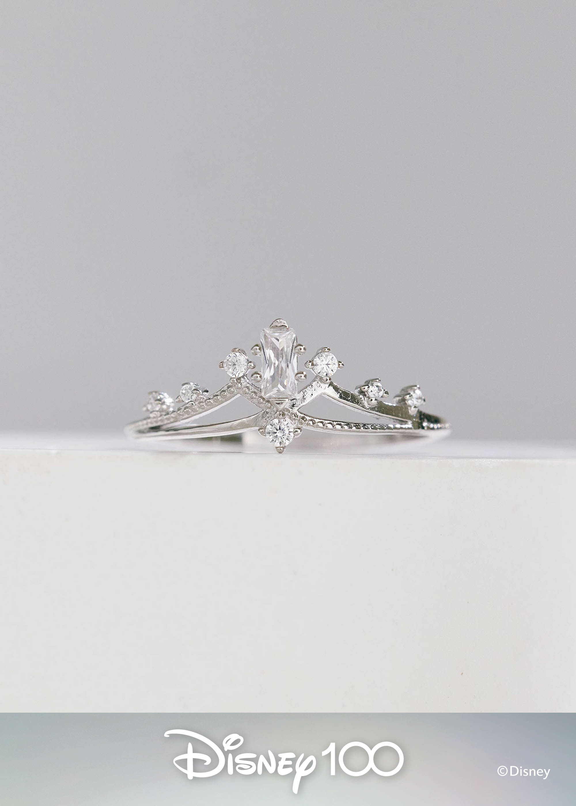 【贈禮盒】Disney 100th｜V Class仙杜瑞拉‧ 純銀戒指
