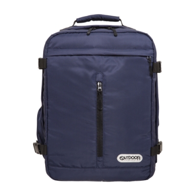 【OUTDOOR】悠遊寰旅-15.6吋後背包-深藍斜紋 OD281102NYN